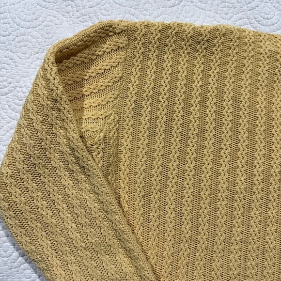 Women's Yellow Sweater 100% cotton - Picture 11 of 12